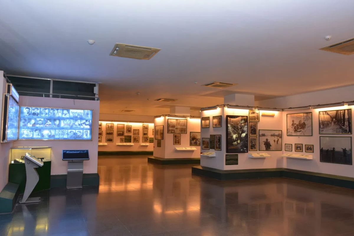 Inside, the museum tells emotional stories through photographs, relics, and exhibitions that offer a sobering look at the realities of war